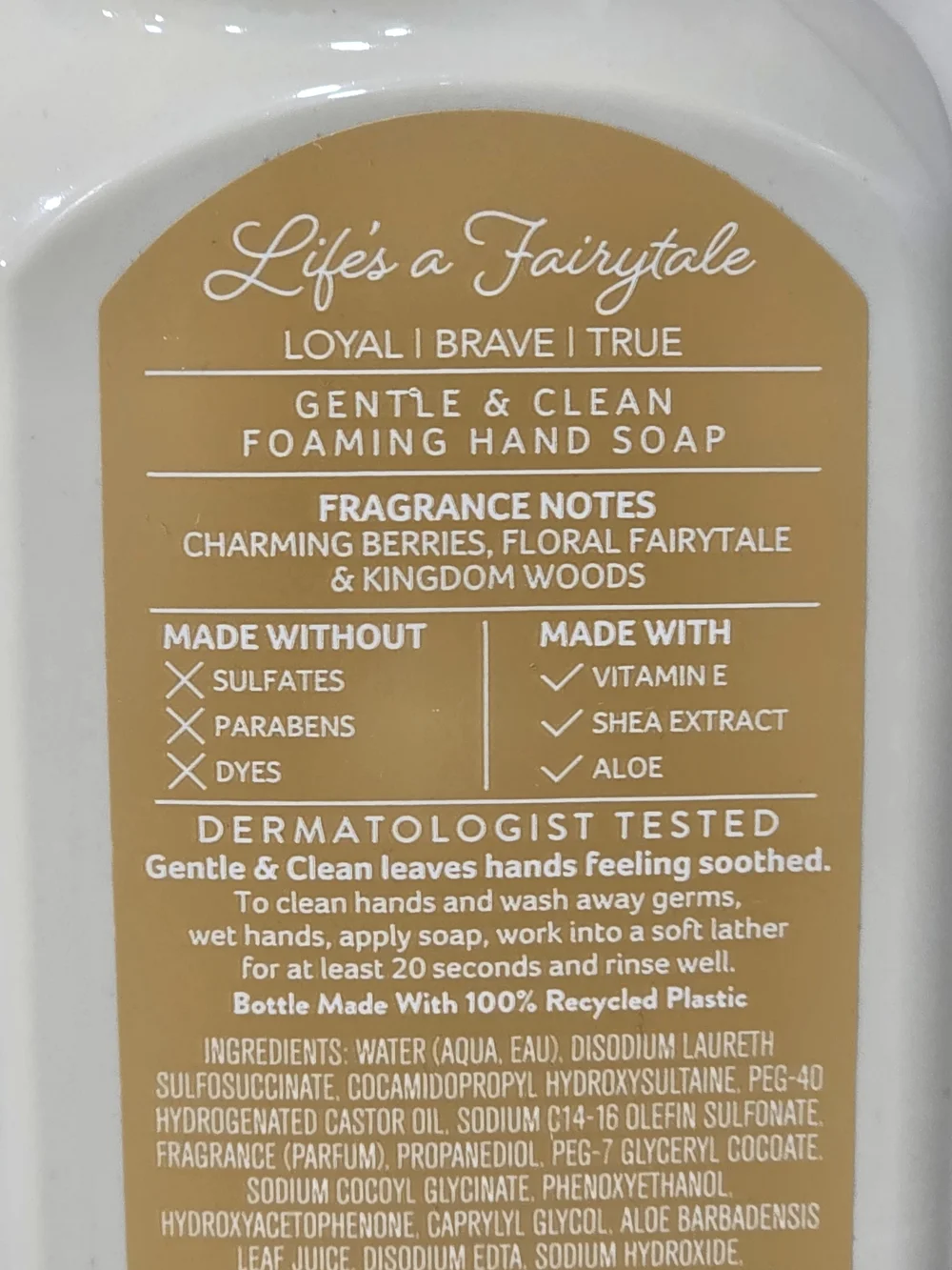BBW Disney Princess Life's A Fairytale Hand Soap